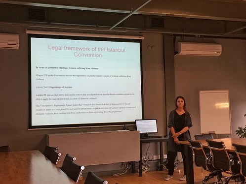Presentation by Sanela Ragipi on “Protecting Human Rights of Refugee Women in Europe under Istanbul Convention”, 17 May 2016