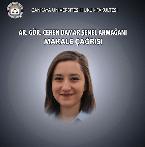 Call for Articles in Honour of Ceren Damar Şenel, 15 January 2020 