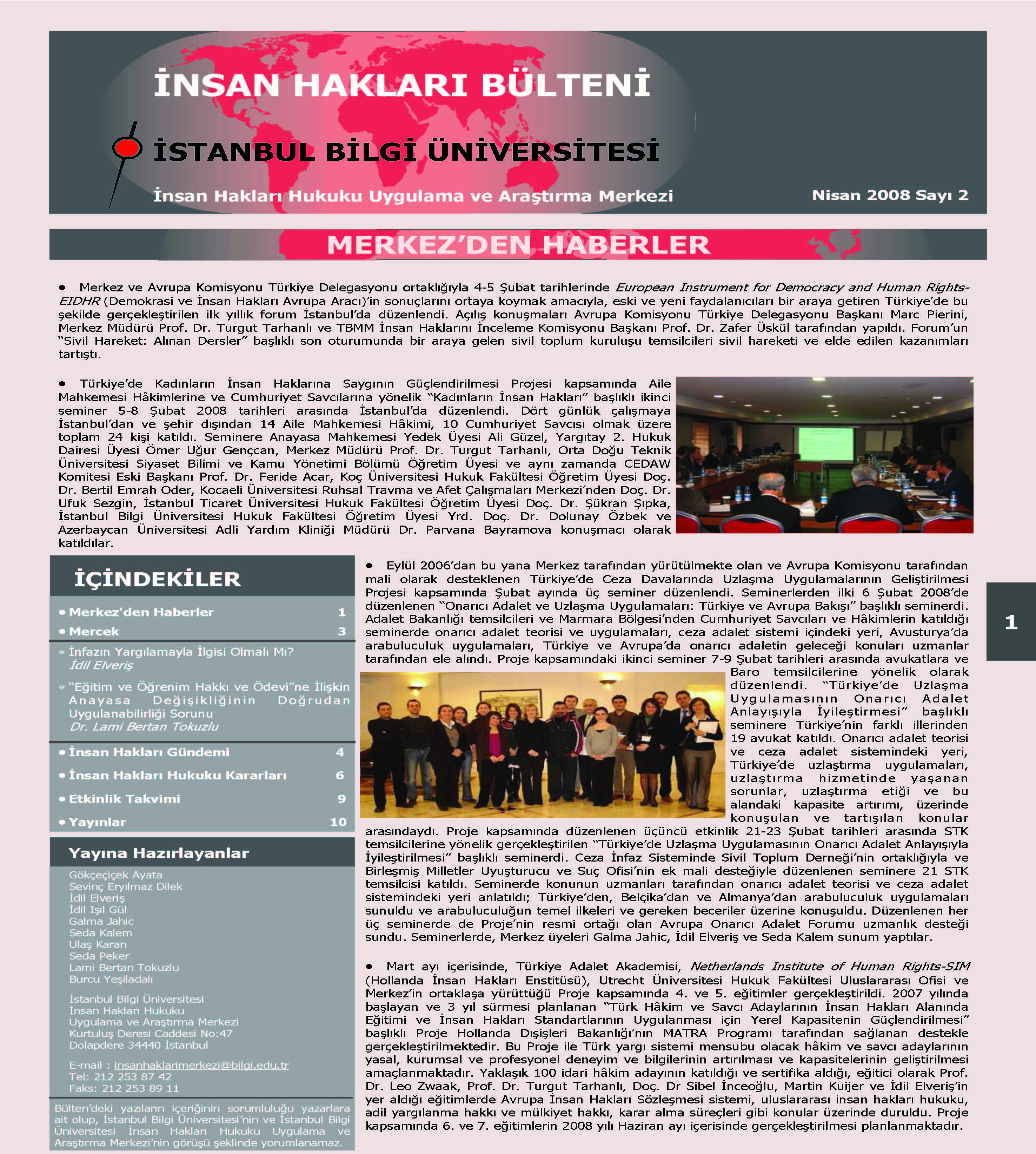 Human Rights Bulletin, April 2008, Issue 2
